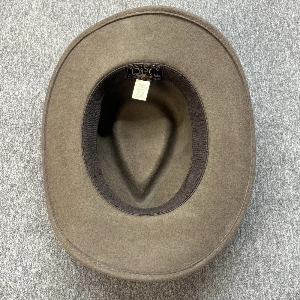 Vintage Dorfman Pacific DPC Wool Felt Western Aussie Outback Hat Mens S/M‎ Brown